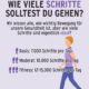 Wie viele Schritte solltest du gehen?