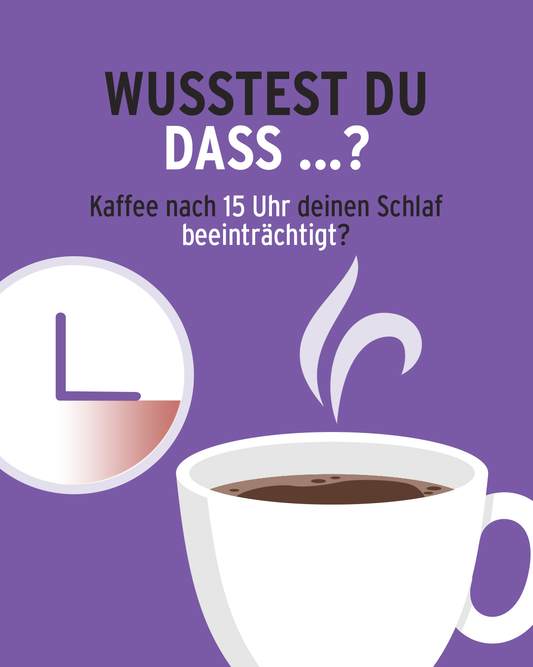 Kaffee nach 15 Uhr beeinträchtigt deinen Schlaf